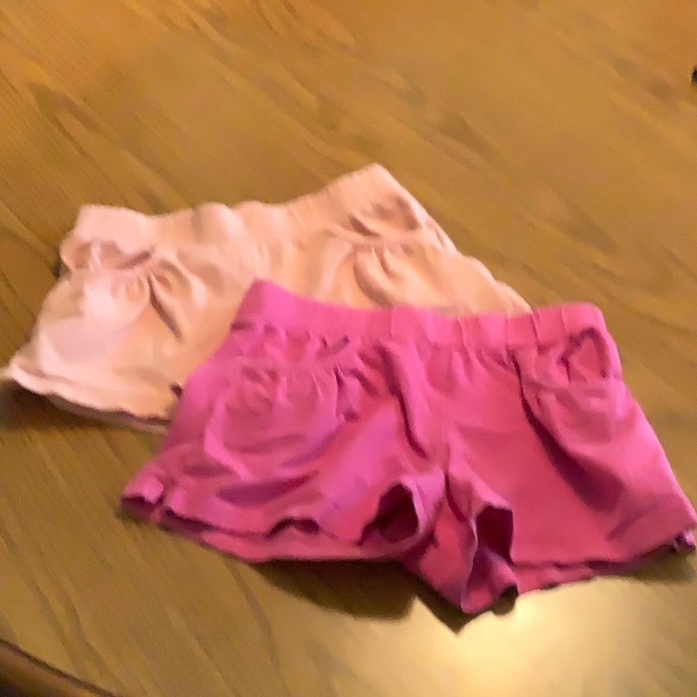 Gymboree Fuchsia  and peach Shorts. Set of 2 girls size 7/8